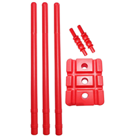 Piquets de cricket en plastique robustes HRM HRM-CS75 avec couleur et taille personnalisées pour les jeux de plage en intérieur et en extérieur