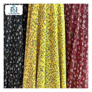 Poids léger doux superbe 120gsm tissé tissu de Spandex de polyester imprimé par bout droit de 4 manières pour des chemises de robes - Product Image 3