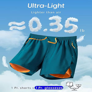 Short de gymnastique à compression taille haute pour hommes, vêtements d'entraînement de motocycliste avec logo personnalisé, vêtements d'entraînement de fitness pour le sport - Product Image 5