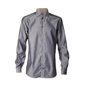 Chemise habillée à manches longues en coton à boutons de couleur blanche unie Chemises habillées d'été pour hommes d'affaires et de bureau - Product Image 3