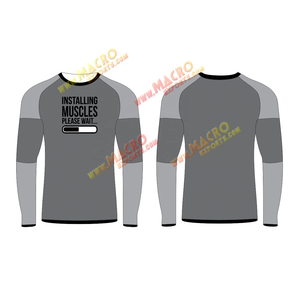 Diseño impreso personalizado su propia tela de protección contra sarpullidos MMA fabricante de protectores contra sarpullidos hombres logotipo personalizado protector contra sarpullidos ideal para correr - Product Image 1