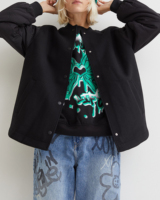 Blouson Bomber de Baseball Unisexe Vintage 2026 Tissé Style Hip Hop Streetwear Oversize avec Motif Lettres Broderie Décontractée Respirante
