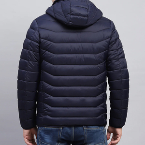 Chaquetas de Invierno para Hombre de Nailon de Alta Calidad, Diseña Tu Propia Chaqueta Acolchada con Capucha, Chaqueta de Invierno con Tu Diseño, Transpirable para Hombre - Product Image 5