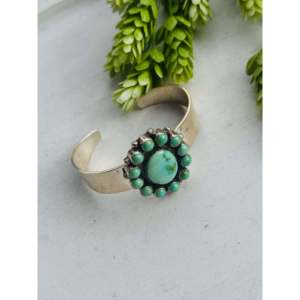 Bobby Johnson Sonoran Mountain Turquoise & Sterling <b>Silver</b> Fashion <b>Cuff</b> <b>Bracelet</b> - Product Image 3