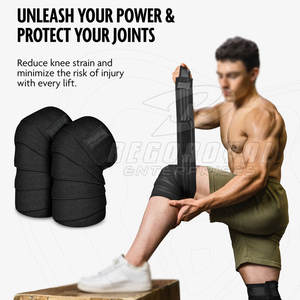 Vente en gros Genouillères pour la musculation Bandes de compression haute résistance pour une utilisation en salle de sport En stock - Product Image 3