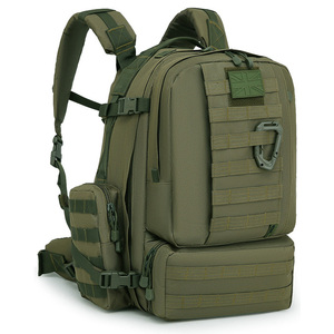 Mochila Viking Patrol Pack de 60 Litros - Verde Oliva con Rejilla Trasera Acolchada y Accesorios Molle, Diseño Camuflaje Personalizado - Product Image 4