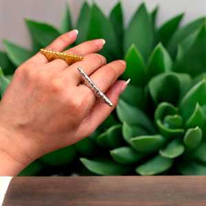 2024 último anillo de cita Latina Verba con texto, anillo de mensaje hermoso secreto, regalos para mujeres joyería de anillo de moda - Product Image 1
