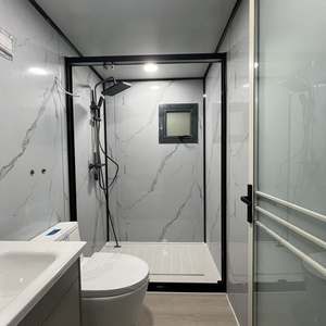 Maison conteneur 20 pieds à double aile extensible 220V avec un disjoncteur différentiel 32A et des pièces de pliage de colonnes en acier de 2,0 mm - Product Image 3