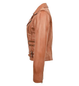 Trendy Fashion Wholesale Women <b>Leather</b> <b>Jackets</b> Stand Collar Winter wear Women <b>Leather</b> <b>Jackets</b> - Product Image 3