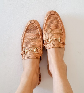 Chaussures en raphia, chaussons artisanaux, mules d'été naturelles, chaussures marocaines, ballerines raphia haut de gamme, babouch marocain - Product Image 3
