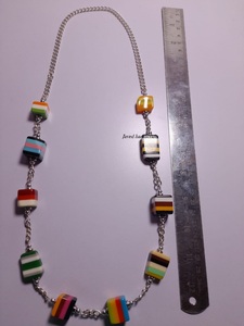 High Quality Multicolor Resin Bead Necklace for Women <b>Statement</b> <b>Jewelry</b> Chains for Gift Occasions - Product Image 3