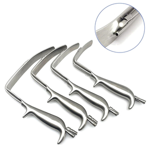 Retractor de pecho Ferreira de alta calidad con luz de fibra óptica | Retractor de pecho Tebbetts de cirugía plástica de acero inoxidable alemán - Product Image 1