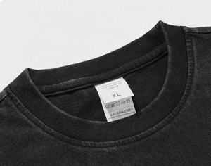 Camiseta unisex de 100% algodón de gran tamaño de alta calidad con logotipo personalizado estampado marca de marca privada modelos de trabajo rosas para hombres y mujeres - Product Image 3