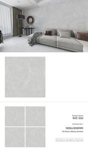 Carreaux de porcelaine brillants 1200x1200 | Carreaux de sol muraux haut de gamme grand format 120x120 | Collection d'exportation moderne et élégante et durable - Product Image 2