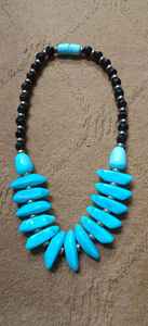 Collar con colgante de resina de bola de moda con cadena de cuerda para tiendas - Product Image 6