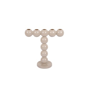 เชิงเทียนโลหะโลหะแบบวินเทจที่มีเงาลวดลายลายตารางที่สวยงามสำหรับบรรยากาศสบายๆในวันคริสต์มาส - Product Image 3