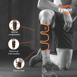 Neoprene Shin and <b>Calf</b> Support with Breathable Fabric Universal Size for Sports and Muscle Support - Product Image 2