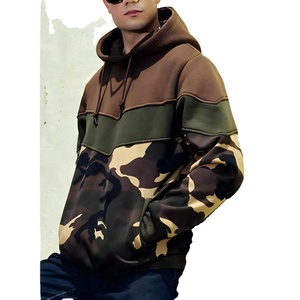 Fabricante de Ropa con Bordado Pesado, Sudadera con Capucha y Cremallera, Estilo Camuflaje, Lavado Vintage, Desgastado, 420GSM - Product Image 2