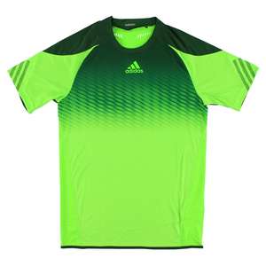 T-shirt Adidas Adizero pour homme, vert, taille S, couleur : vert/vert lime, 100% authentique - Product Image 4