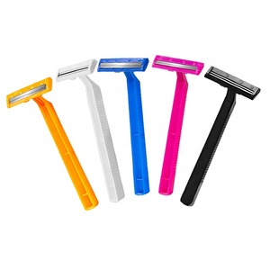 Dùng một lần thép không gỉ đôi lưỡi dao cạo an toàn với treo thẻ Salon cắt tóc sử dụng nhựa xử lý thiết lập - Product Image 1