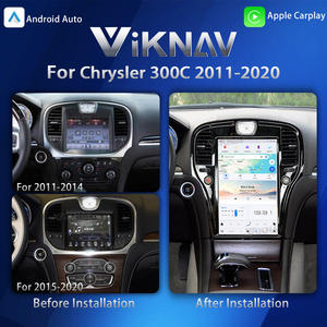 Radio de Coche Portátil de 14.4 Pulgadas para Chrysler <span class=keywords><strong>300C</strong></span> 2010-2012, Navegación GPS Android con CarPlay Inalámbrico y Pantalla Integrada - Product Image 3