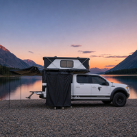 Tente de toit pour camionnette, tente de toit pop-up double couche à toit rigide pour 4x4, tourisme et camping