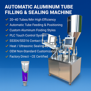 Macchina per Riempimento e Sigillatura di Tubi in Alluminio per Dentifricio e Colla - Product Image 1