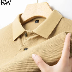 Camiseta Polo a Rayas con Estampado Digital 3D de Manga Corta para Hombre, Ropa Informal de Negocios para Hombre, Estilo Holgado - Product Image 1