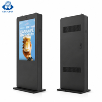 Pantalla LCD Digital de Señalización Publicitaria de 65 Pulgadas, Personalizada por Fábrica OEM ODM, Legible Bajo la Luz Solar, Resistente al Agua IP65, 4K, Táctil