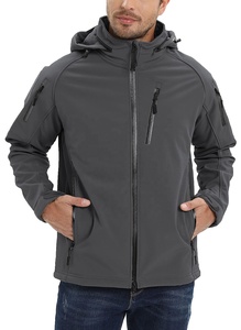 Chaqueta Softshell Personalizada OEM 2025 para Hombre, Talla XL, Cuello Alto, Cortavientos, Estilo Casual, Tejido de Punto para Invierno - Product Image 4