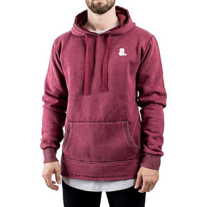 Nouveau hiver lavage à l'acide blanc pull à capuche pour hommes coupe régulière 100% coton polaire respirant et séchage rapide cordon capuche - Product Image 3