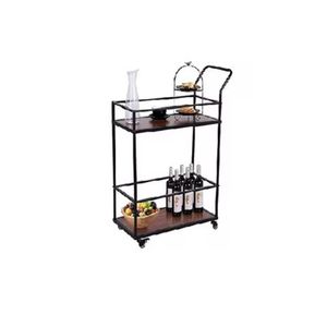 Hot Selling Modern Style Metal Serving <b>Trolley</b> with Wheels Perfect for Home Parties Cafes and Restaurants - Product Image 1