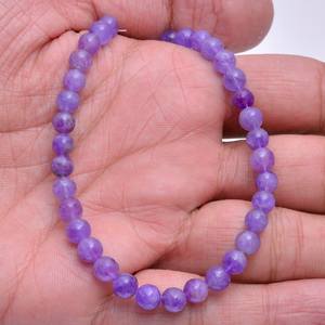 Cuentas Redondas Lisas de Hackmanita Púrpura AAA+ de 6mm-7mm, Cuentas de Piedras Preciosas Naturales de Hackmanita con Cambio de Color Reactivo a los Rayos UV para Joyería - Product Image 5