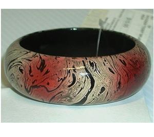 Modern Design Resin <b>Wooden</b> <b>Bangle</b> Bracelet Cuff Handmade Jewelry for Women and Handmade Jewelry for Hot Sale - Product Image 3