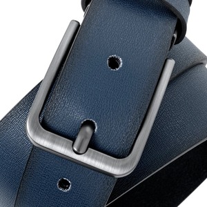 Premium Quality Leather Man Belt Good Plate Buckle Quality Alloy Buckle Genuine Leather for Jeans - Product Image 4