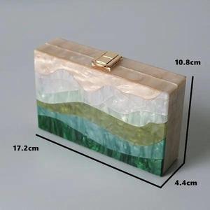 Diseño único señoras resina metal monedero marco bolso de mano monederos y bolsos de lujo para damas mujeres embrague indio hecho a mano - Product Image 5