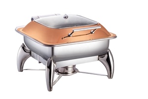 King Chafing Dish Buffet que sirve plato de frotamiento de acero inoxidable calentador de alimentos para fiestas buffets juego de buffet de alta calidad - Product Image 2