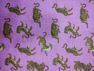 Rajasthani ผ้ายืดพิมพ์ลายเสือ, ผ้ายืดแบบดิจิตอลแบบอินเตอร์ล็อคสำหรับเสื้อผ้าสูทกระเป๋าเส้นด้ายสำหรับผู้ชายผู้หญิงเด็กผู้หญิง - Product Image 2