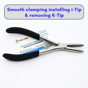 Outils d'extension de cheveux écologiques Pince à sertir les perles Outil d'extension de cheveux Pince applicatrice Outil de retrait pour l'installation I-tips - Product Image 6