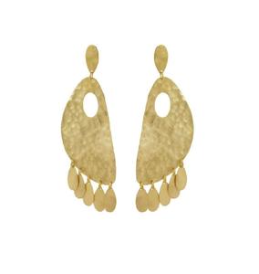 2024 vente en gros luxe personnalisé indien audacieux grosses boucles d'oreilles texturées plaqué or bijoux de mode étanche à l'eau cerceaux mode boucle d'oreille - Product Image 4