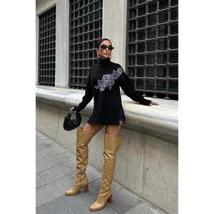 Pull en tricot décontracté avec détails brodés pour la saison d'automne - 1340 - Product Image 3