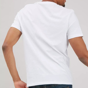 T-shirt unisexe en polyester vierge pour hommes, t-shirts unis de marque personnalisée, vente en gros pour impression - Product Image 4