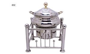 Finition argentée Buffet Chauffe-plats Pot Plats contenant des aliments Ustensiles de cuisine Décoratif Forme personnalisée Réchaud - Product Image 3