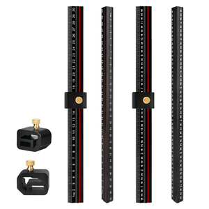 مسطرة جيب دقيقة من سبائك الألومنيوم على شكل حرف T، أداة صناعية للأعمال اليدوية، مسطرة قياس مربعة على شكل حرف T، قابلة للتخصيص حسب الطلب، بوحدات قياس إنجليزية ومترية - Product Image 2