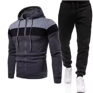 Conjunto de sudadera con capucha y pantalones de chándal para hombre Unisex de alta calidad Material de lana de alta calidad para invierno - Product Image 1