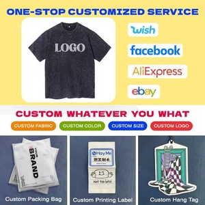 Vente chaude 100% coton recadrée Boxy Fit surdimensionné T-Shirt personnaliser graphique Tee goutte épaule Anti-rétrécissement respirant solide - Product Image 5