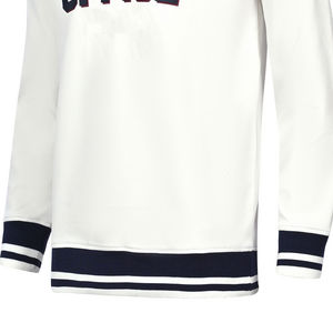 <b>Men's</b> High Quality 100% Cotton Printed <b>Sweatshirt</b> Eco-Friendly Breathable Knitted Top for Autumn Winter Formal Casual <b>White</b> - Product Image 3