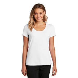 Camisetas Blancas de Algodón para Mujer, Cuello Redondo, Muy Importantes - Product Image 1
