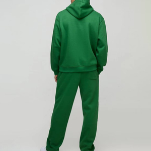Survêtement à capuche oversize pour homme, streetwear, 100% coton molletonné, design personnalisé, épaules tombantes, longueur intégrale, unisexe - Product Image 2