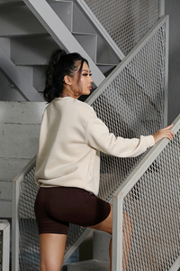 Nouvel arrivage de sweats à capuche courts respirants pour femmes, avec logo personnalisé, techniques imprimées, quantité minimale de commande bas, hiver tricoté, 2025 - Product Image 5